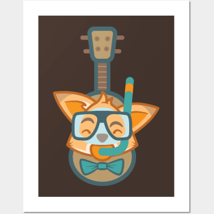 Foxy Ukulele Posters and Art